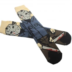 Unbranded Costume Accessories Friday 13th Jason Vorhees 3D Cartoon Character Crazy Sock Day Adults Mens