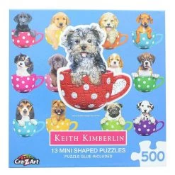 Kmart 13 Mini Shaped Dogs & Puppies 500 Pieces Jigsaw Puzzles
