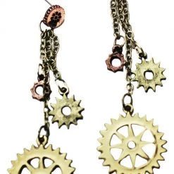 Morris Spider Skeleton Hand Steampunk Drop Earrings Halloween Costume Accessory Costume Accessories