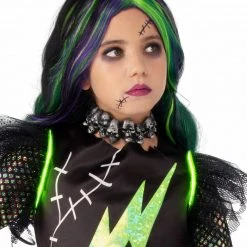 Rubie's New Frankie Frankenstein Monster Light Up Size 8-10 Halloween Girls Costume Halloween Costumes