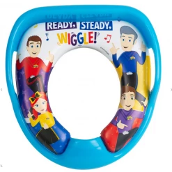 BIG W Wiggles Toilet Training Padded Toilet Seat Cover & Stool With Reward Stickers Home & Garden