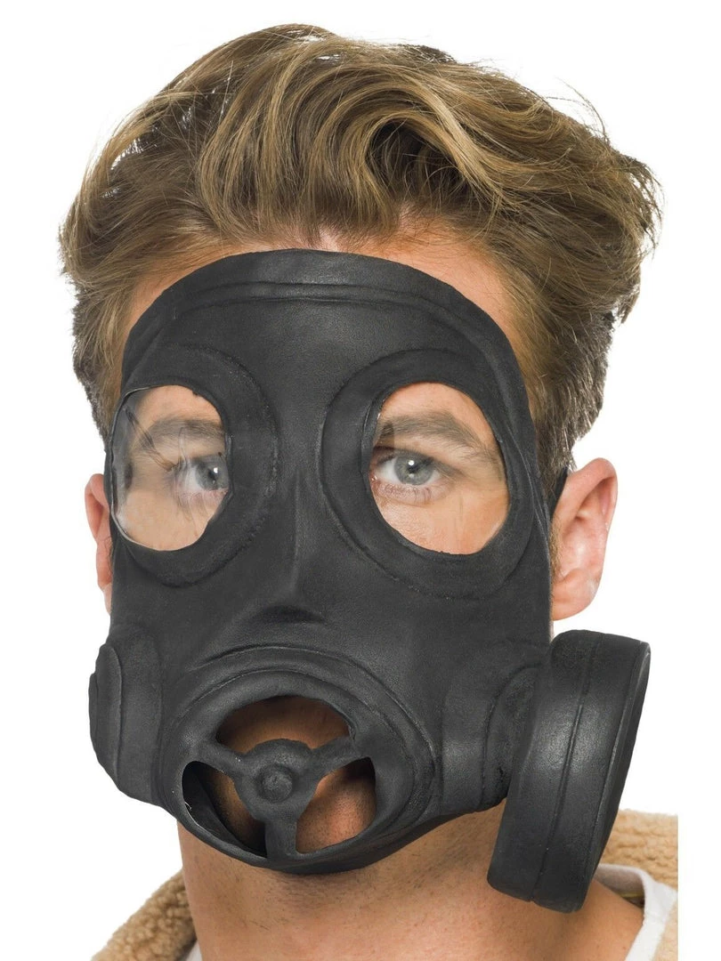 Smiffys Bio Hazard Toxic World War WW1 Costume Gas Mask With Mock Respirator Costume Accessories 1 Smiffys Bio Hazard Toxic World War WW1 Costume Gas Mask With Mock Respirator Costume Accessories