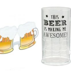 Balloon Agencies Costume Accessories Beer Mug Plastic Tankard Fun Shades Oktoberfest Party