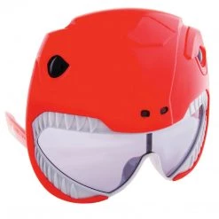 Morris Costumes Power Ranger Pink Red Sunstache Sunglasses Costume Accessory