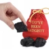Morris Costumes Bag Of Coal In Santa Sack You Are Naughty Secret Santa Christmas Gift