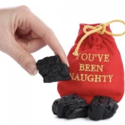 Morris Costumes Bag Of Coal In Santa Sack You Are Naughty Secret Santa Christmas Gift