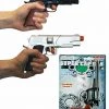 Sweidas Police Pistol Gun Silver Or Black Diecast Cap Costume Toy Gun Gangster Cowboy