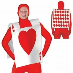 Balloon Agencies Alice In Wonderland Ace Of Hearts Card Vest Costume Accessory Woven Plastic Costume Accessories