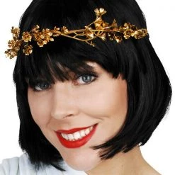 Tomfoolery Greek Goddess Gold Vine Flower Headband Ladies Costume Accessory Costume Accessories