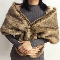 AliExpress Fashion Elegant Faux Fur Winter Long Shawl For Women Wrap Shrug Scarf Coats Clothing Apparel 15 AliExpress Fashion Elegant Faux Fur Winter Long Shawl For Women Wrap Shrug Scarf Coats Clothing Apparel
