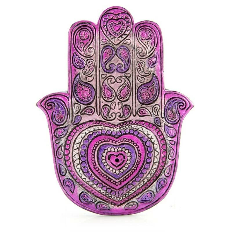 MDI Hamsa Heart Incense Burner Censer Stick Holder Home Office Decor Gift Health & Beauty 1 MDI Hamsa Heart Incense Burner Censer Stick Holder Home Office Decor Gift Health & Beauty