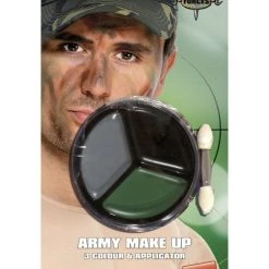 Smiffys Army Miltary Camouflage Costume Make Up - 3 Colours - Black Brown & Green Costume Accessories