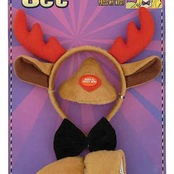 Forum Christmas Costume Accessories Reindeer Antlers Nose Tail And Bow Tie Christmas Costume Kits With Sounds