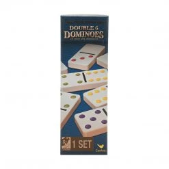 Kmart DOMINOES DOUBLE SIX Coloured Dots Family Fun Games