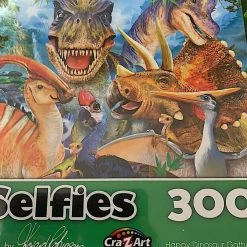 Kmart Animal Pet Selfies Happy Dinosaur Gather 300 Pieces Jigsaw Puzzle 9+ Years Game Home & Garden