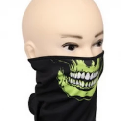 MALMAR Costume Accessories Skull Clown Face Mask Shield Bandana Fishing Durag Neck Tube Gaiter Scarf Headwe