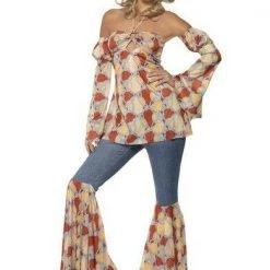 Smiffys Vintage Hippy 60s 70s Size Large 16 – 18 Ladies Costume
