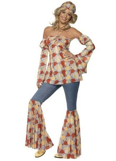 Smiffys Vintage Hippy 60s 70s Size Large 16 – 18 Ladies Costume 1 Smiffys Vintage Hippy 60s 70s Size Large 16 – 18 Ladies Costume
