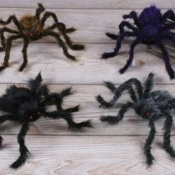 Sweidas Halloween Props/Decoration Fake Giant Creepy Tarantula Hairy Spider Halloween Decoration With Sound