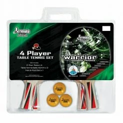 ABT Formula Sports 4 Player Table Tennis Set 4 Bats 3 Ping Pong Balls Net & Posts Home & Garden