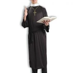 Tomfoolery Priest Plus Size Budget Halloween Men's Costume