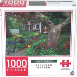 Kmart Art Gallery Backyard Garden 1000 Piece Jigsaw Puzzle Adult Kids 12 Year Plus Home & Garden