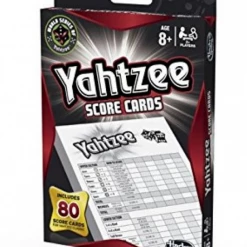TSO Hasbro Yahtzee 80 Game Score Cards Pads