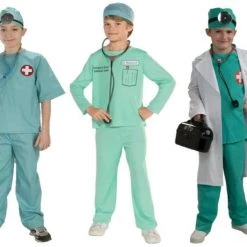 Tomfoolery Chief Surgeon Surgical Scrubs Doctor Boys Girls Costume