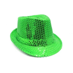 JD Party Costume Accessories FEDORA Trilby Hat Cap Glitter Sequin Sequinned Dance Party Costume MJ Jazz Hats