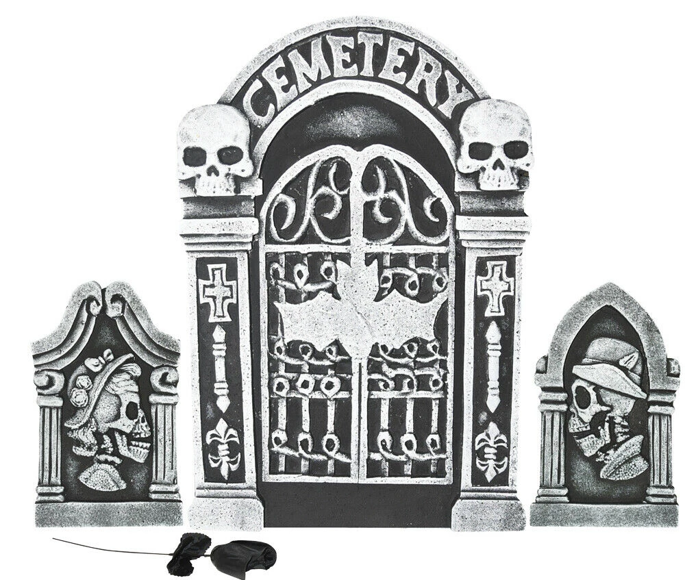 Sunstar 24 Pc Cemetery Tombstone Graveyard Set Skeleton Garden Halloween Decorations 3 Sunstar 24 Pc Cemetery Tombstone Graveyard Set Skeleton Garden Halloween Decorations