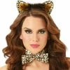 Balloon Agencies Deluxe Leopard Bow Tie Costume Accessory Costume Accessories