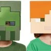 Morris Costumes Costume Accessories Alex Zombie Minecraft Vacuform Costume Mask