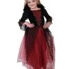 Tomfoolery Red And Black Vampire Dress Size 5-8 Yrs Halloween Girls Halloween Costumes