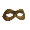 Sweidas Gold Glitter Fitted Mens Masquerade Eye Mask