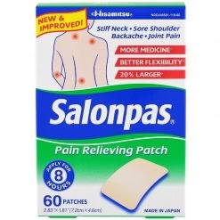 IHerb NEW & IMPROVED Salonpas Hisamitsu 60 Pain Relieving Patches | 20% Larger & More Health & Beauty