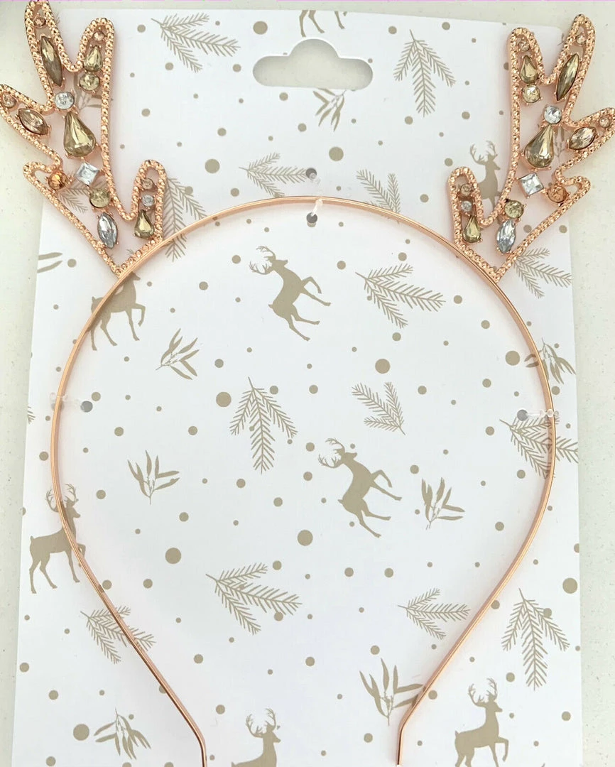 Kmart Christmas Costume Accessories Christmas Gold Reindeer Antlers With Rhinestones And Gems On Headband 1 Kmart Christmas Costume Accessories Christmas Gold Reindeer Antlers With Rhinestones And Gems On Headband