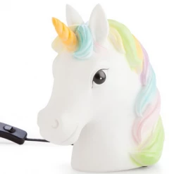 MDI Australia Rainbow Unicorn Head LED Night Light Lamp Girls Bedroom Decor Nursery Lamp