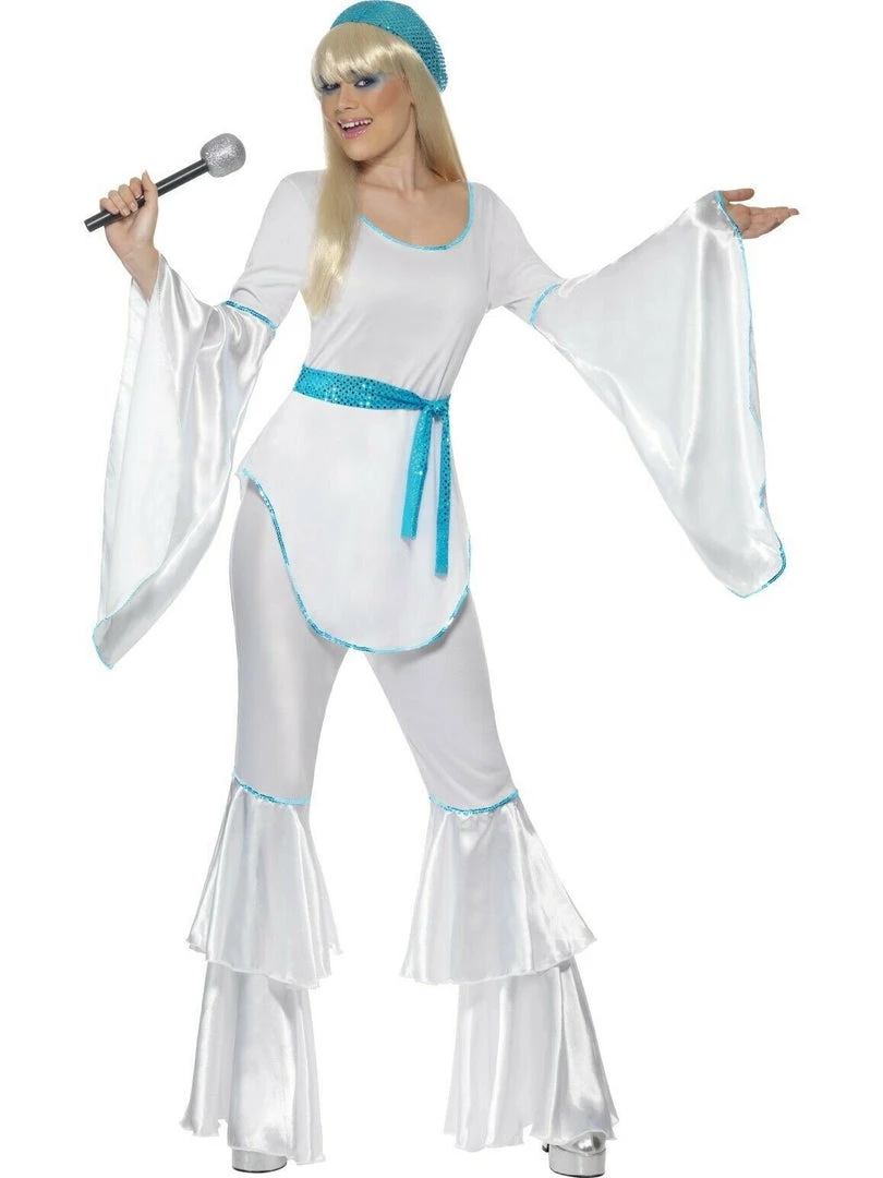 Smiffys 1970s 70s Abba Adult Ladies Mens Couples Costume Super Trooper Costume 4 Smiffys 1970s 70s Abba Adult Ladies Mens Couples Costume Super Trooper Costume