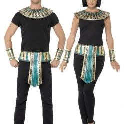 Smiffy's Adults Egyptian Pharaoh Kit Queen Cleopatra Mens Ladies Costume Kit