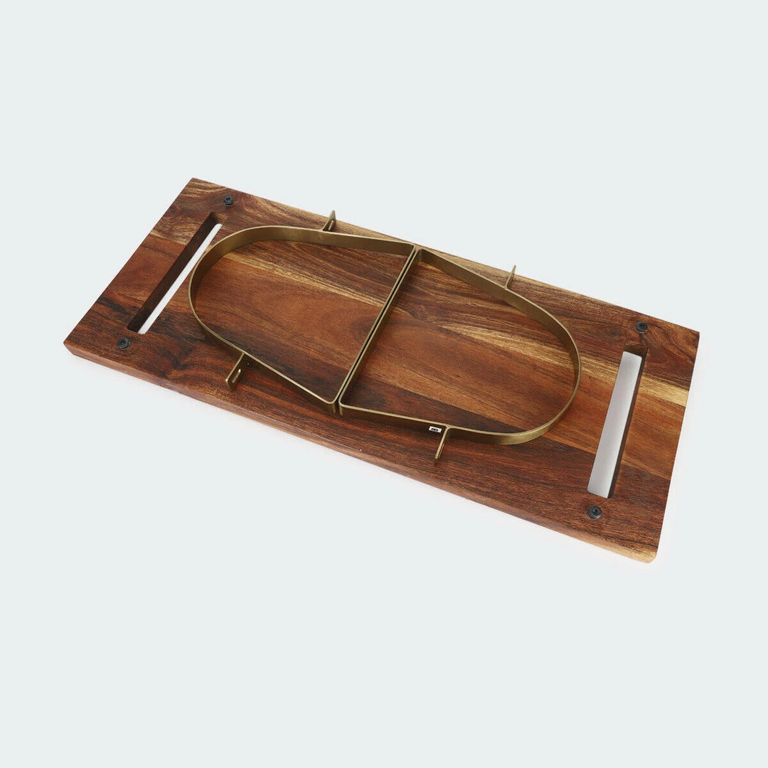 Kmart Home & Garden Wooden Rectangle Grazing Cheese Platter Serving Stand Tray Gold Coloured Handle 4 Kmart Home & Garden Wooden Rectangle Grazing Cheese Platter Serving Stand Tray Gold Coloured Handle