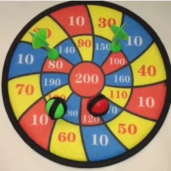 ABT Kids Sports Toy Velcro 35cm Dart Board Darts & Balls Target Game Indoor Outdoor Home & Garden