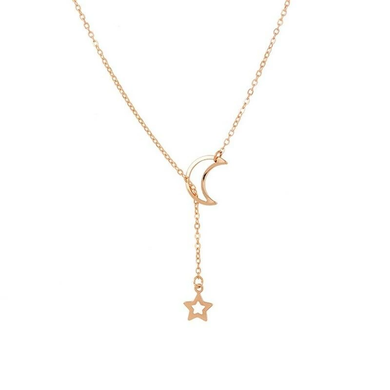 Unbranded Fashion Jewelry Classic Star Moon Charms Silver Gold Necklace 4 Unbranded Fashion Jewelry Classic Star Moon Charms Silver Gold Necklace