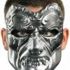 Morris Costumes Evil Masquerade Silver Mask Ornate Details Costume Accessory Costume Accessories
