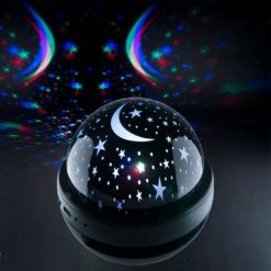 CREA Galaxy Light Show Projector Night Light With Wireless Bluetooth Speaker