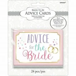 Amscan Party Supplies Hens Night Bridal Shower Card Game Advice For The Bride Cards