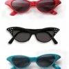 Carnival 50s 60s Retro Cats Eye Rhinestone Glasses Costume Accessory Sunglasses