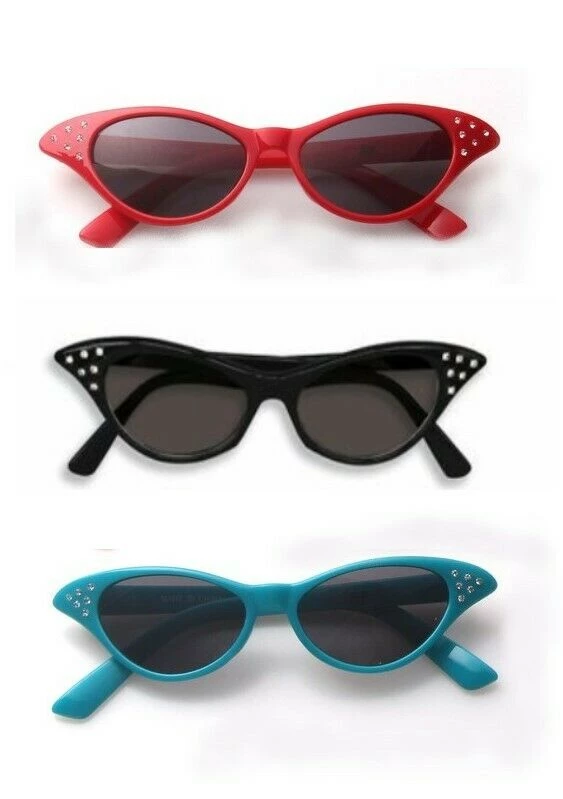 Carnival 50s 60s Retro Cats Eye Rhinestone Glasses Costume Accessory Sunglasses 1 Carnival 50s 60s Retro Cats Eye Rhinestone Glasses Costume Accessory Sunglasses