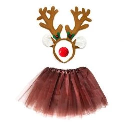 JD Party Christmas Costumes/Decorations Christmas Rudolph The Red Nose Reindeer Ladies Kids Costume Set 7 JD Party Christmas Costumes/Decorations Christmas Rudolph The Red Nose Reindeer Ladies Kids Costume Set