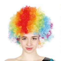 JD Party Fancy Dress Up Costume Party Afro Wig Curly Cosplay Funk Disco Halloween Clown