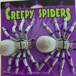 Sweidas Halloween Props/Decoration Realistic Pk Of 2 Or 6 Creepy Hairy Spiders 14cm Halloween Decoration Joke Prank